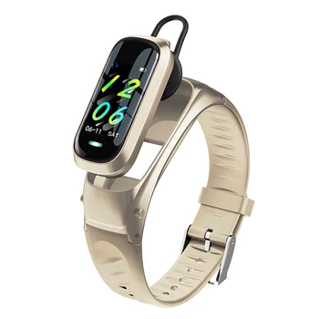 

Headset Watch Smart Watch With Earphone Heart Rate Sleep Monitor Bluetooth Call Music Smart Watch For Business Sports Headset