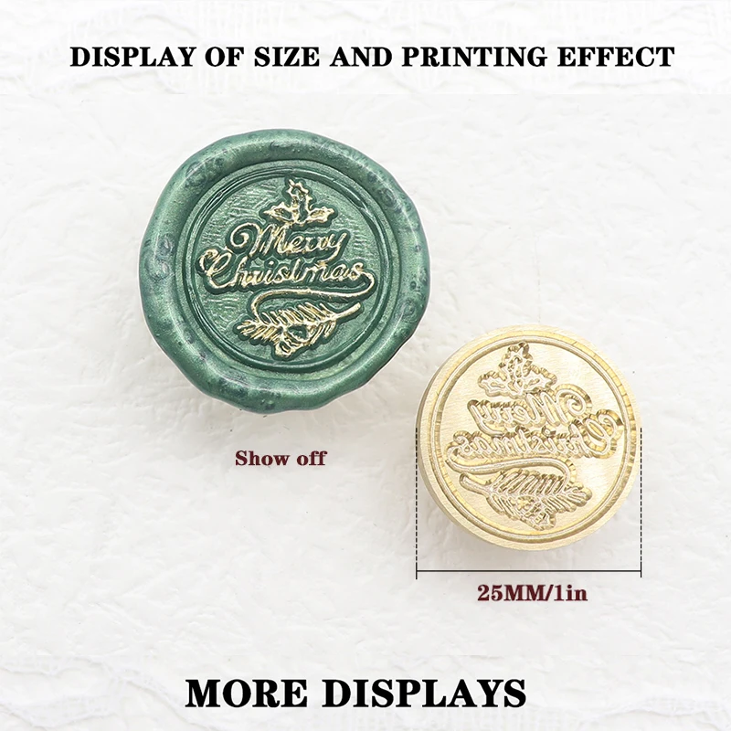 Christmas Wax Seal Stamps Retro Vintage Sealing Stamp Head For Festival Gift Wrapping Cards Scrapbooking stamps for cardmaking and scrapbooking