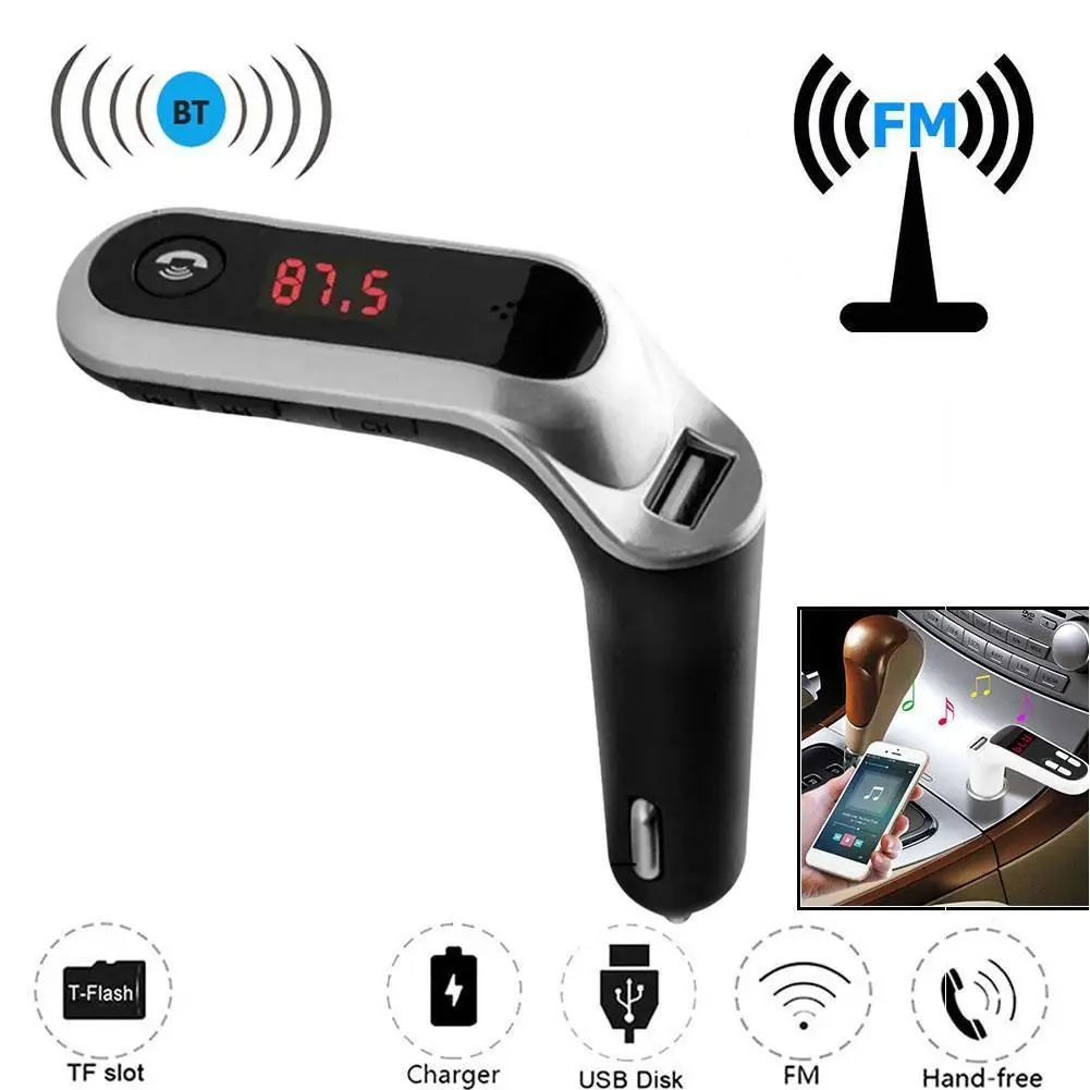 FM Transmitter Car BT Handsfree FM Transmitter AUX Modulator Cigarette