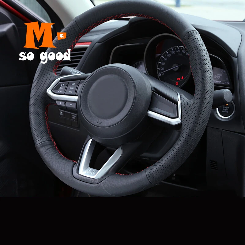 2017 2018 для Mazda CX-3 CX3 автомобильный ABS Матовый детектор ручка руль набор отделки