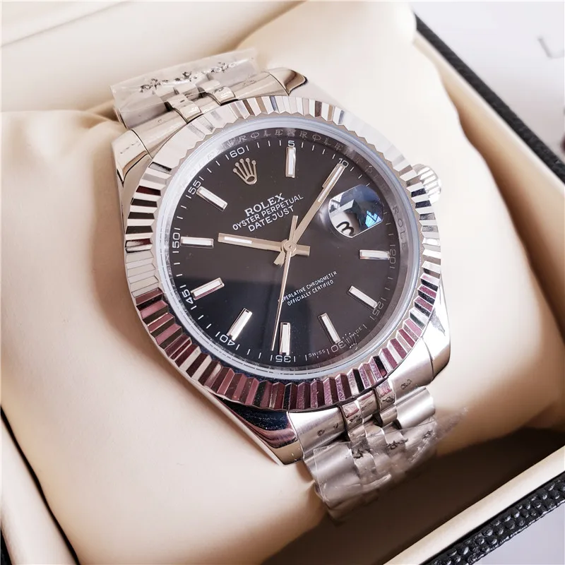

Rolex- Luxury automatic stainless steel men's wristwatch classic fashion casual women and men watch 030 orders