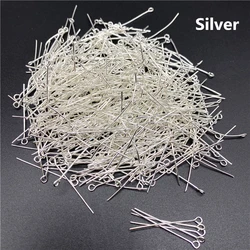 Bulk Pack Eye Head Pins for DIY Jewelry Making - Various Sizes Available (Silver)