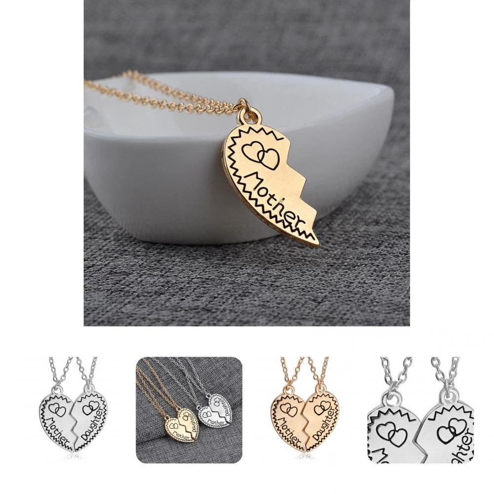 2 piezas joyería, exquisito, diseño forma de corazón, cadena de clavícula para collar|Collares colgantes| - AliExpress