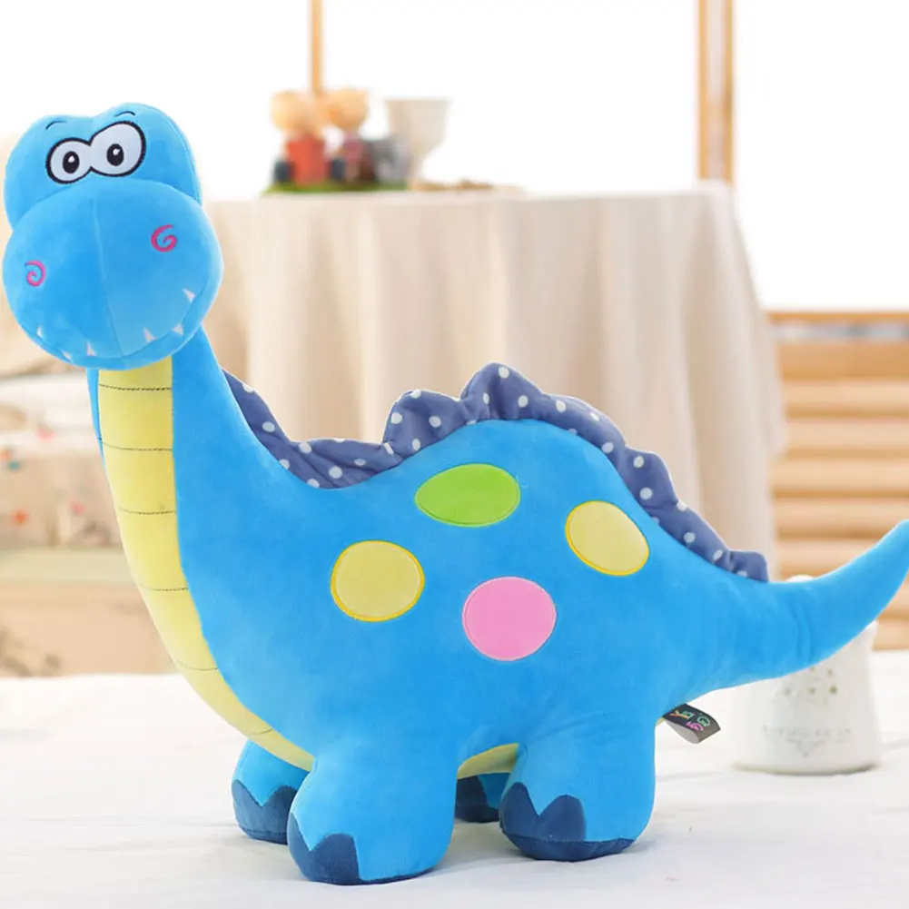 35cm Blue Stuffed Dinosaur Plush Toy Cute Soft Cartoon Hugging Pillow Doll for Baby Girl Boy Kids Birthday Gifts | Игрушки и хобби