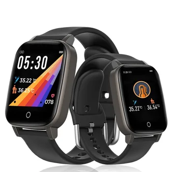 

T13 Smart Watch T1 Smart Bracelet Body Temperature Monitoring 1.3 inch Waterproof men Women Watchs Message Reminder Wristbands