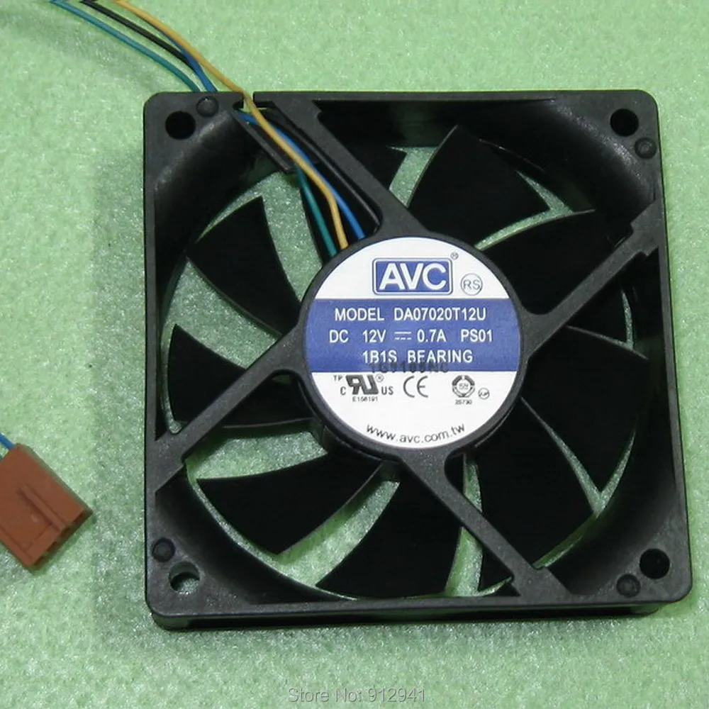B134b AVC DA07020T12U 7020 70 мм x 20 1B1S подшипник ШИМ кулер вентилятор охлаждения 12 В 0.70A 4