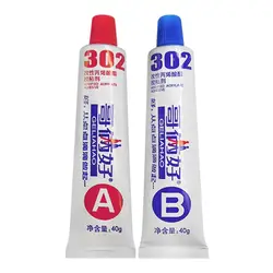 Super colle pour réparation des métaux A + B, 2 pièces/ensemble, fer, acier, radiateur automatique, réservoir d'eau, fuite spéciale, outils de colle de soudage 