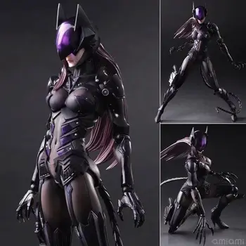 

26cm Play Arts Kai Catwoman Action Figures Super Movable Joints Selina Kyle Pvc Figurines Dc Comics Multiverse Collectible Toys