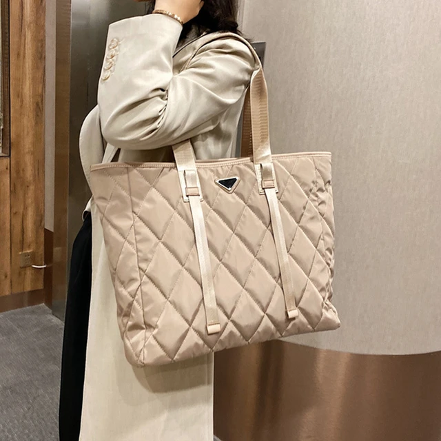 New Big Shoulder Bag Nylon Cotton Handbag Woman Casual Tote