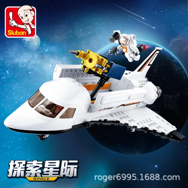 

SLUBAN M38-bo0736 Aviation Airplane Explore Interstellar Space Children'S Educational Assembled Building Blocks Toy