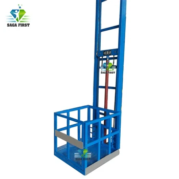 

High Quality Hydraulic Warehouse Guide Rails Goods Lift