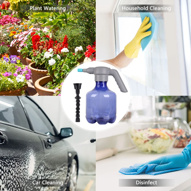 3L Electric Plant Spray Bottle Automatic Watering Fogger USB Electric Sanitizing Sprayer Hand Watering Machine Plant Garden Tool