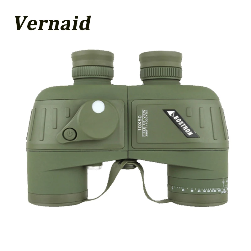 10x50 Waterproof binoculars Telescope HD professional military binocular with digital Compass Night Vision Hunting | Инструменты