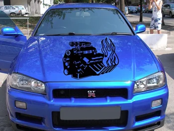 

For Multiple Color Graphics Strip Performance V8 Engine Car Racing Decal Sticker