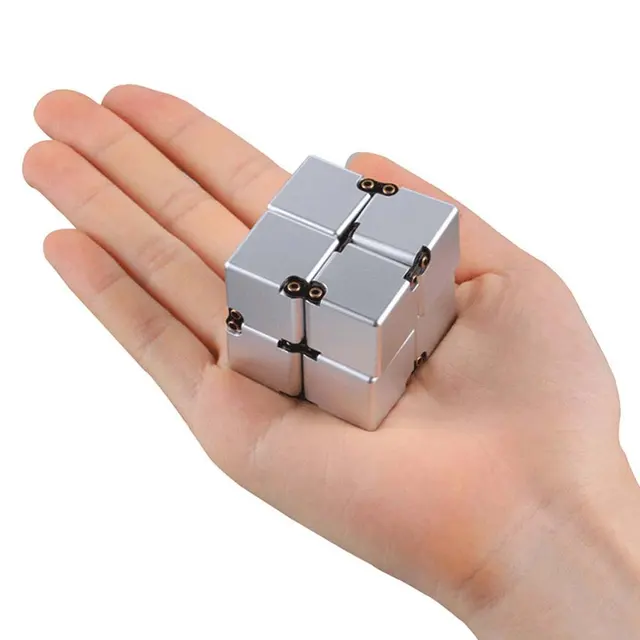 New 2022 Magic Cube Aluminium Cube Toys Premium Metal Deformation Magical Anti-stress relief Cube Stress Reliever for Anxiety 1