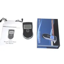 At-818 портативный мини ручной тестер алкоголя в дыхании проверьте вождение в нетрезвом состоянии синий детектор алкоголя