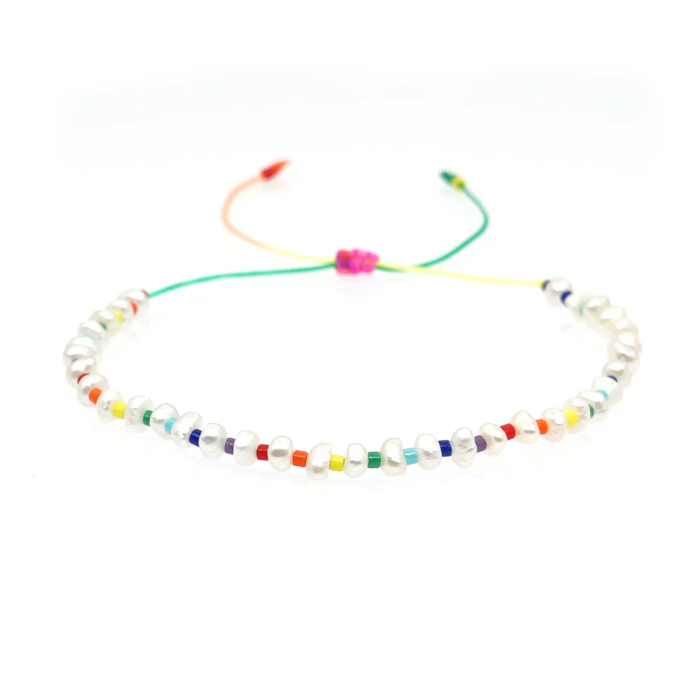 

Go2boho Women Jewelry Rainbow Bracelet Miyuki Race Beads Bracelets Summer Beach Pearl New Adjustable Rope Pulseras 2020 Fashion
