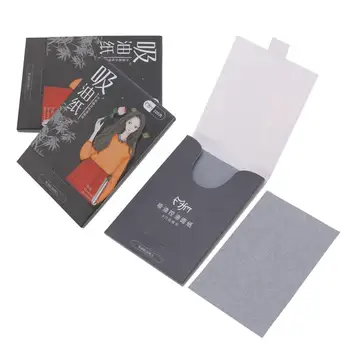 

300pcs Oil Absorbing Paper Natural Skin Care Make Up Portable Bamboo Charcoal Facial Oil Absorbing Tissues Oil Blotting Paper