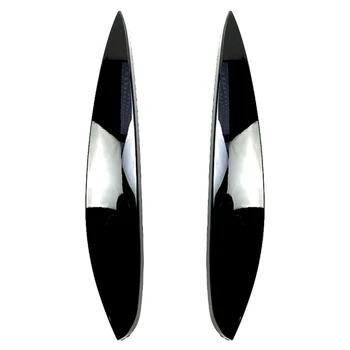 

Bright Black Headlight Eyelids Eyebrows for Mercedes Benz Smart 2014+ Car Sticker