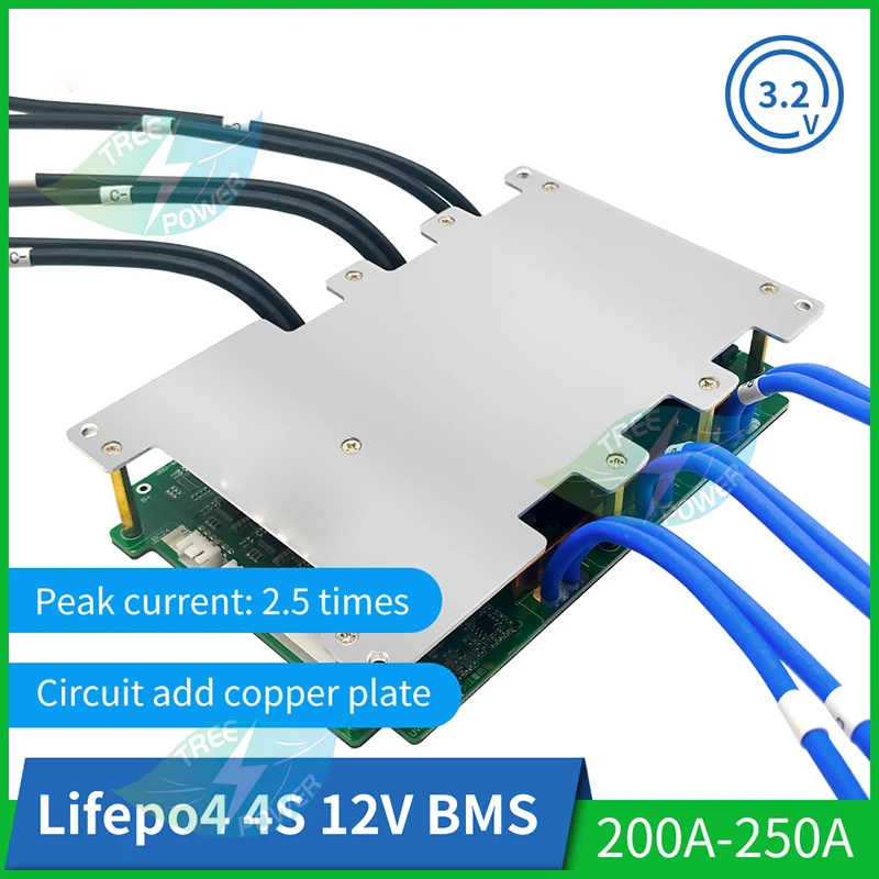 

BMS 4S Lifepo4 200A 250A зарядки Литий Батарея Защитная плата произведенная в эквалайзер 18650 bms 12V с Контроль температуры баланс