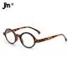JM printemps charnière ronde lunettes de lecture femmes hommes dioptrie loupe presbyte lunettes noir + 0.5 + 6 ► Photo 2/6