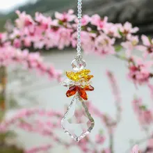 H& D Хрустальный Ангел висячий солнцезащитный витрина на окно Висячие кристаллы орнамент Радужный коллекционный подарок-автомобильные подвески для зеркала заднего вида