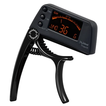 

High Quality Folk Guitar Capo Electronic Tuner Guitar Quick Change Clamp Key Accessories 6 String Guitar Metal Capo GP155