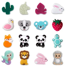 Anneau de dentition en silicone pour bébé, disponible en forme d’arc en ciel et nuage, lot de 5 pièces, minuscule tige à grignoter, de qualité alimentaire, sucette, bracelets de soins dédié aux nouveau nés 