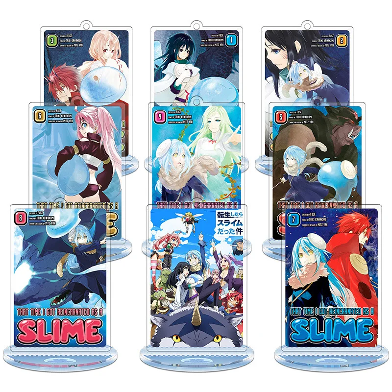 

Height 9cm Tensei Shitara Suraimu Datta Ken Anime Action Figure Toy Acrylic Keychain Decorative Ornaments