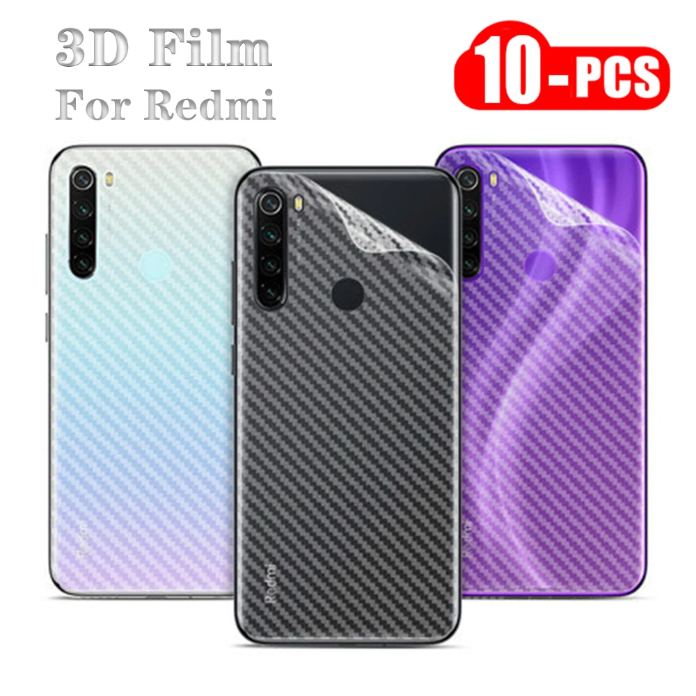 Защитная 3d-пленка из углеродного волокна для Xiaomi Redmi Note 9 9S Pro Prime 9A 9C K30 Ultra 10X 8 8T 8A 7 6