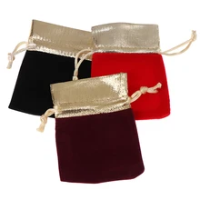 10 шт./лот 7x9 см x 10x12 см 12x15 см женские сумки пакеты для свадебных подарков стенд для ювелирных украшений бархатная сумка для переноски упаковка