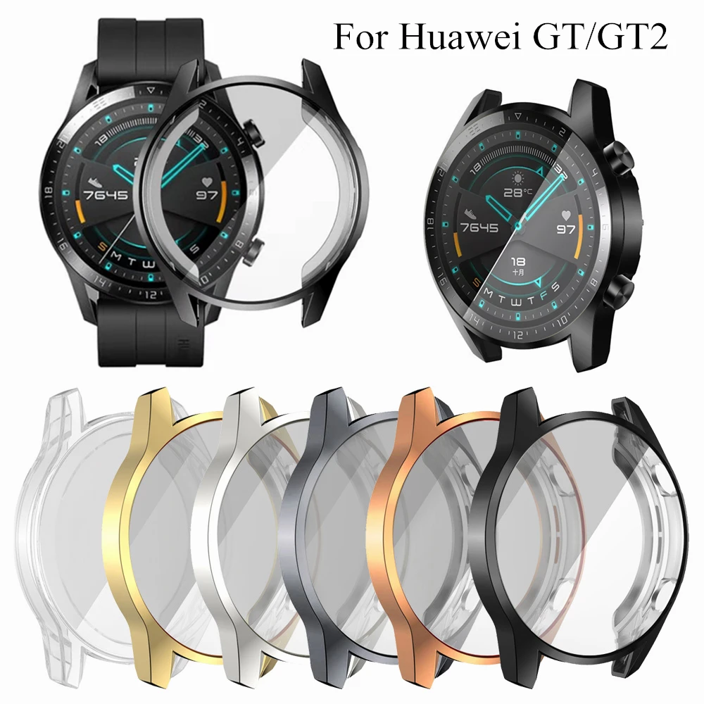 TPU Protective Case for Huawei Watch GT 2 42mm Protector Cover Watch Access #Cr 