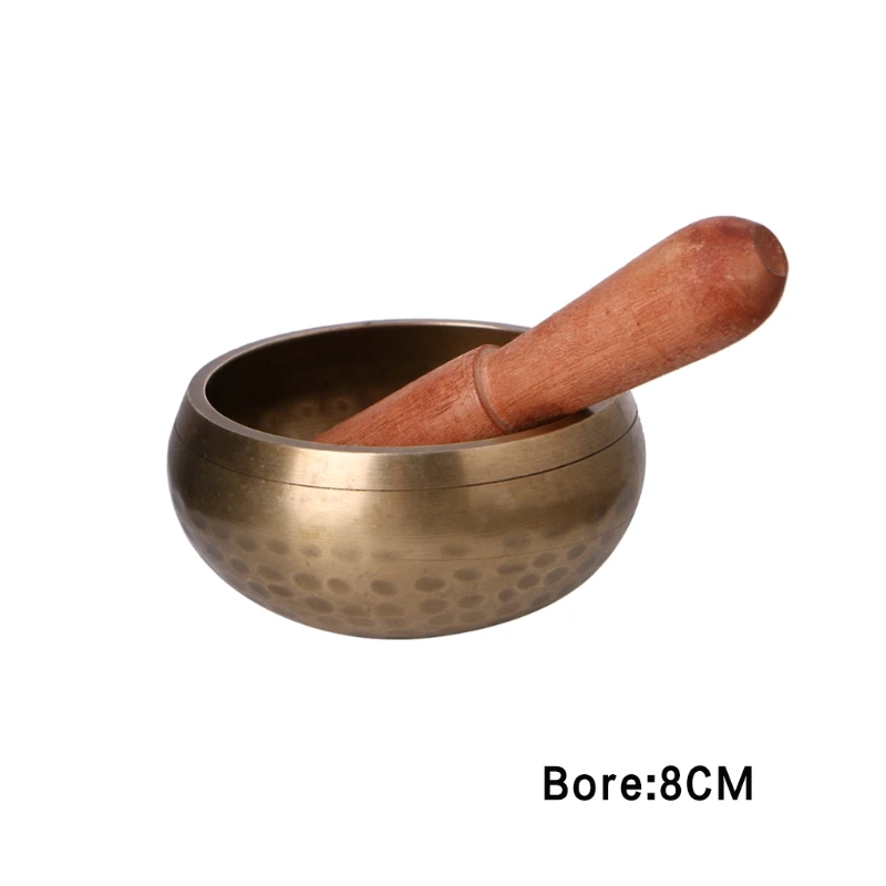 Tibetan Buddhism Singing Bowl Hand Hammered Yoga Copper Chakra Meditation Gift High quality Drop ship 3