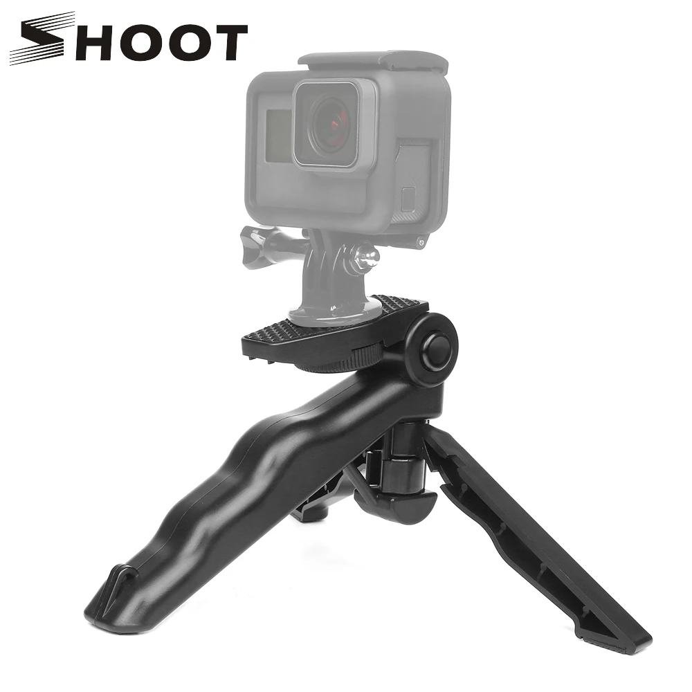 SHOOT портативный Настольный компьютер Штатив для GoPro Hero 7 6 5 4 SJCAM SJ 4000 Xiaomi Yi Lite 4K sony DSLR свет SLR телефон штатив Стенд