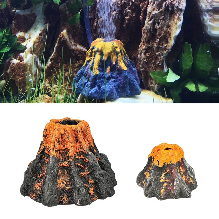 Aquarium Volcano Shape Decration Fish Tank Decor Oxygen Pump Air Bubble Stone Accerissories Small/Large | Дом и сад