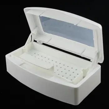 

Pro Sterilizer Tray Box Sterilizing Clean Nail Art Salon Manicure For Nipper Tweezers Equipment Cleaner Tools