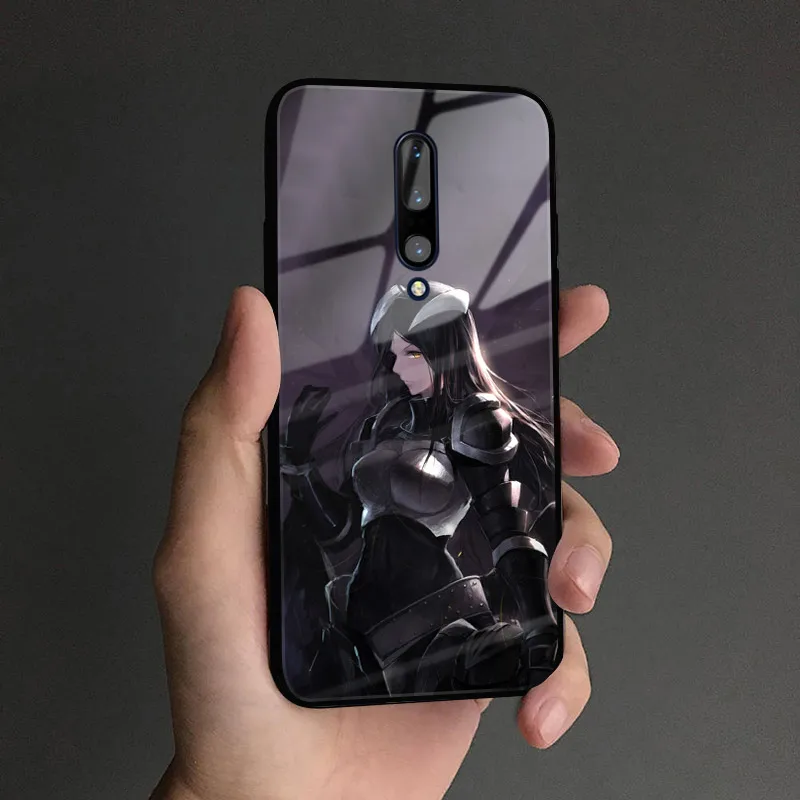 AE 2122 Чехол для телефона аниме Overlord Albedo Shalltear для oneplus 6 6t 7 7T pro, закаленное стекло, мягкий силиконовый гладкий Чехол из ТПУ - Цвет: AE 2122