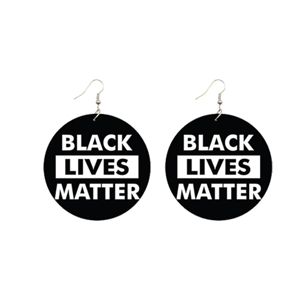 Серьги-подвески с надписью I AM Black EXCELLENCE | Украшения и аксессуары