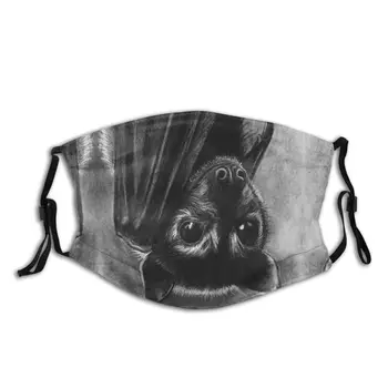 

Creepy Animal Mouth Face Mask Baby Bat Facial Mask Funny Fashion with 2 Filters for Adult Mask