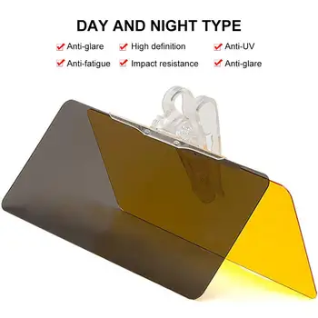 

Car Sun Visor HD Anti Sunlight Dazzling Goggle Day/Night Vision Driving Mirror UV Fold Flip Down Sunshade Extender Car Styling