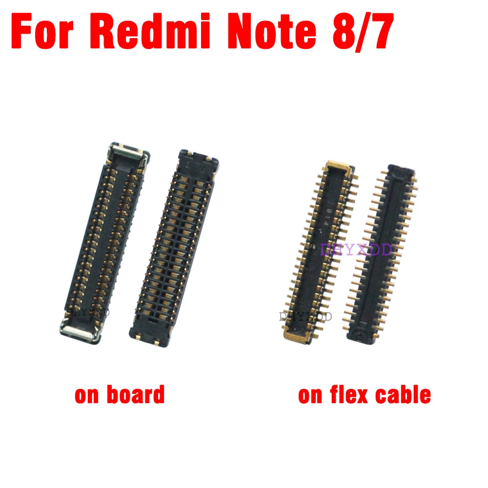 switch panel 2pcs New LCD Display FPC Connector Port Plug for Xiaomi Redmi Note 8T 8 / Note8T Note8 on Mainboard/Cable 40PIN solar charge controller