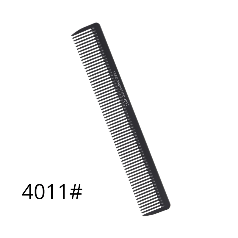 4011 Nunify Антистатическая расческа для волос, черные профессиональные расчески, парикмахерская расческа, гребень для хвоста, углеродная Антистатическая расческа, расческа для стрижки волос - Цвет: 4011
