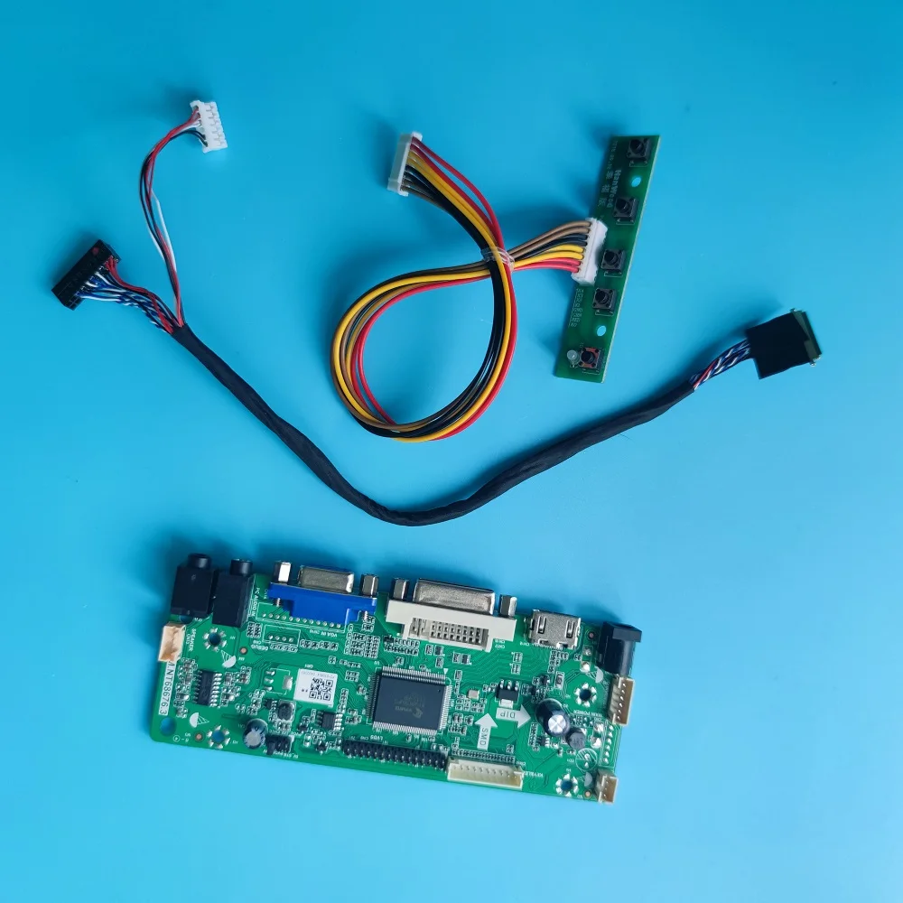 Комплект для B140XW03 V0 AUO плата контроллера дисплея 1366X768LCD VGA DVI HDMI-совместимая панель