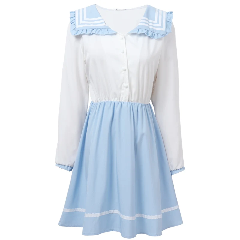 Spring Summer Schoolgirl Uniform Japanese Class Navy Sailor School Uniforms Student Clothes For Girls Anime Cos Sailor Navy Suit