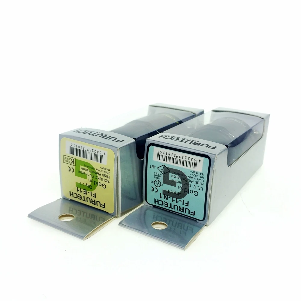FURUTECH FI E11(G) /FI 11 N1(G) разъем питания 24k позолоченный конец Schuko Stecker IEC 15A/125V 16A/ 250V