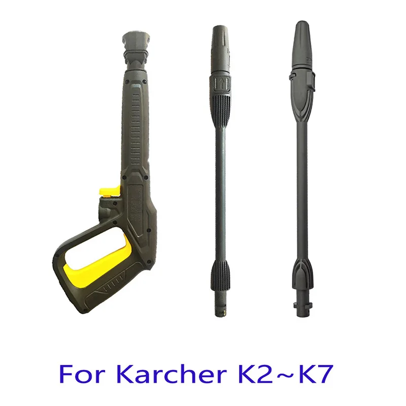 

For Karcher k2k3k4k5k6k7 High Pressure Power Washer Spray Nozzle Adjustable Snow Foam Lance / 5/10M Jet Hose,47CMRotating Turb