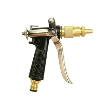 

Water Spray Gun Car Washing With Brass Nozzle New High Pressure Adjustable Copper Nozzle Head Manual For Garden Hose Pipe Lawn