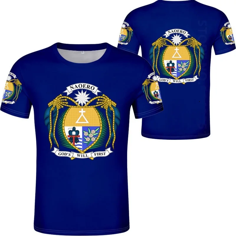 Maglietta Nauru Nome Numero Nru T-Shirt Foto Logo Testo Abbigliamento Stampa Fai Da Te Gratuito Custom Made Non Sbiadisce Maglietta Non Incrinata Jers