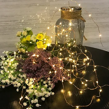 

Candle string Home Decor For Christmas/Wedding/Party Lights Garland Outdoor Not Waterproof Led Lamp 9 Colors Led String Battery