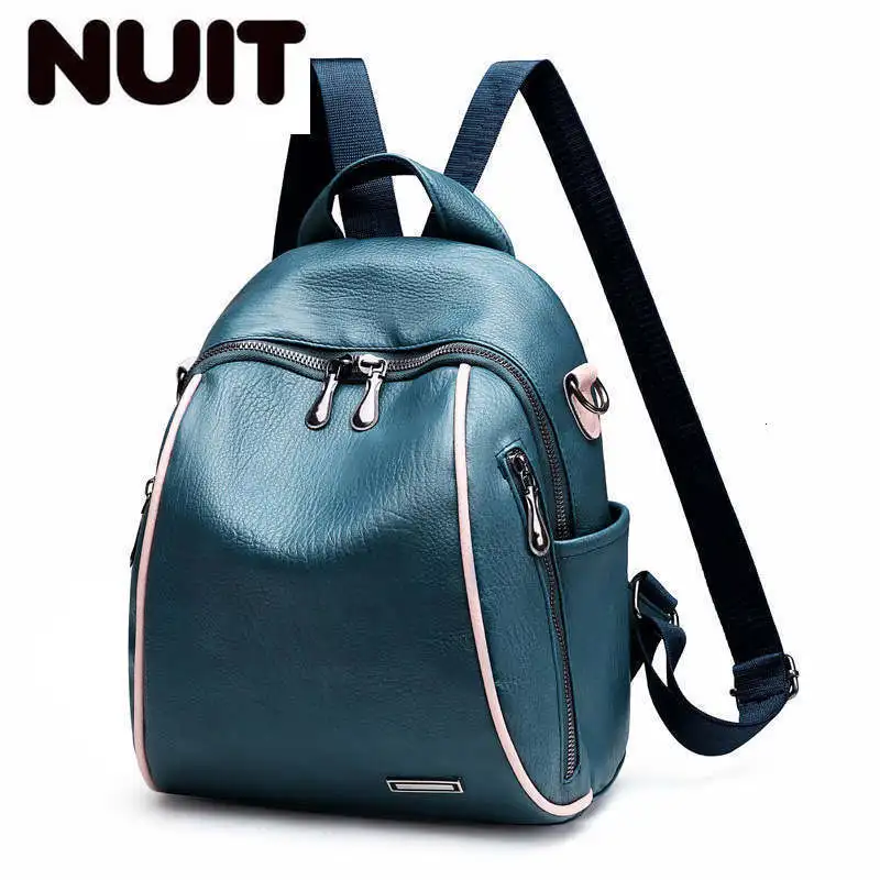 

Bags For Women Backpack Brandluxury Quality Fashion Wild PU Leather School Bag Girl Leisure Travel Bag 4 Colors Mochila Bagpack